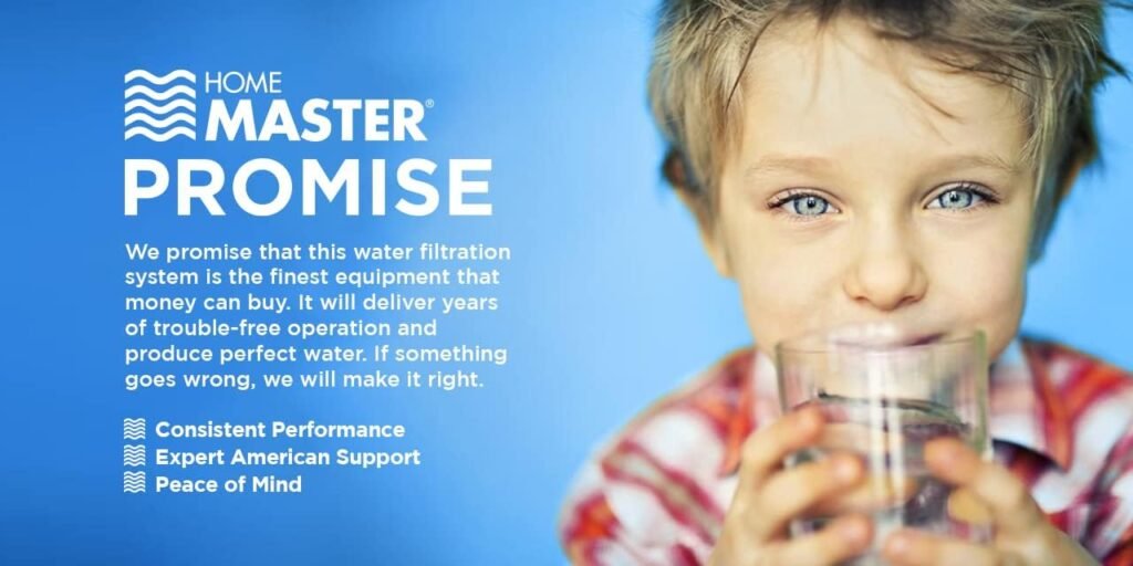 Home Master Whole House Three Stage Water Filtration System with Fine Sediment, Iron and Carbon, Blue